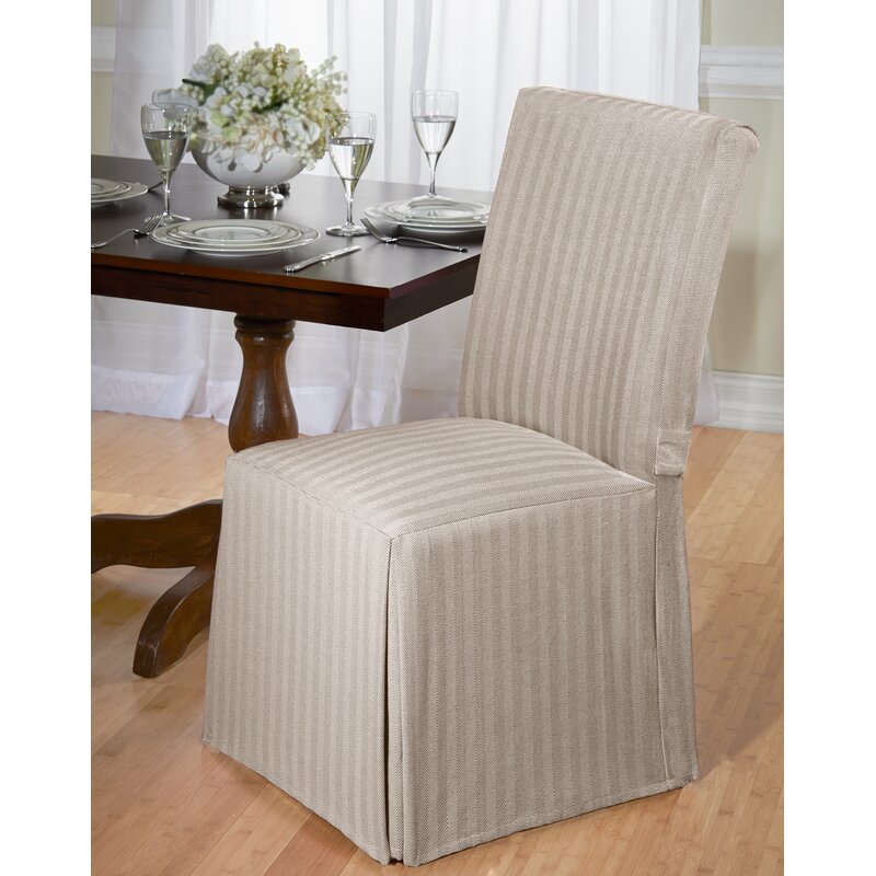 August Grove Dining Chair Slipcover Reviews Wayfair Canada   Dining Chair Slipcover 